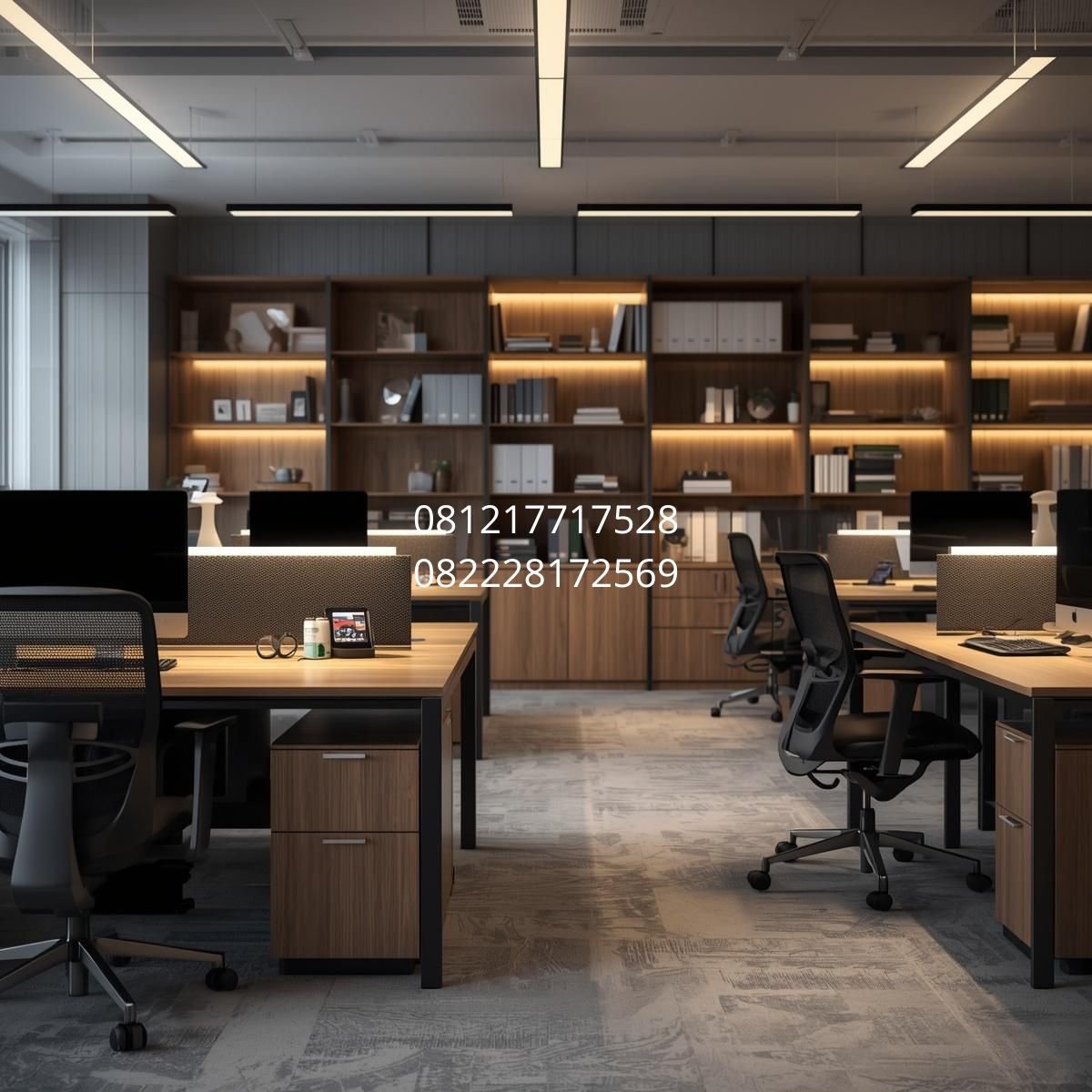 meja kerja kantor modern
