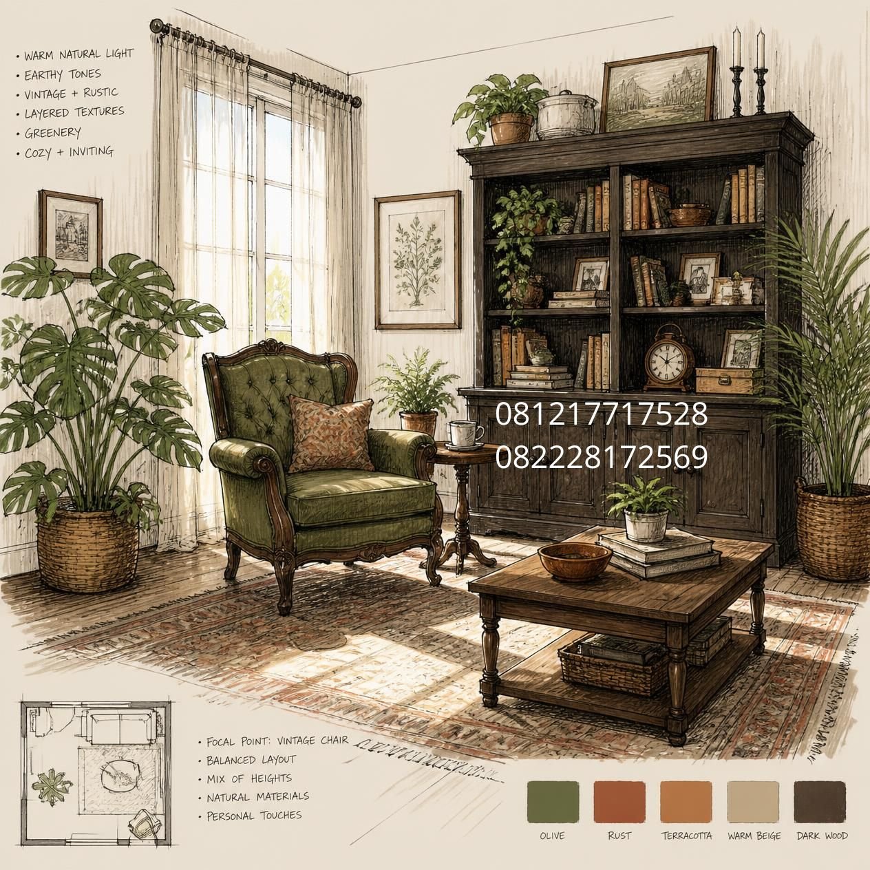 furniture custom ruang tamu