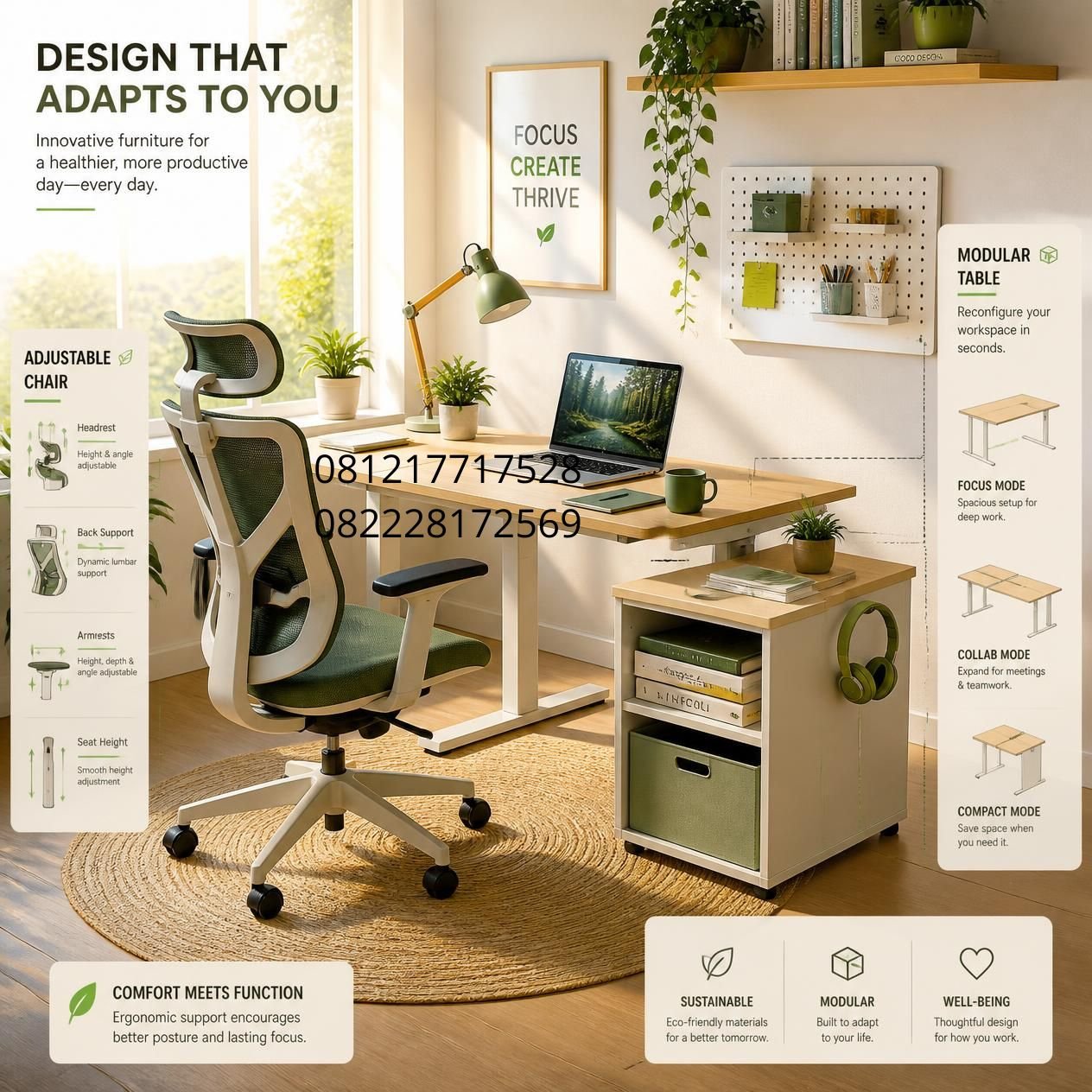 kursi ergonomis kantor