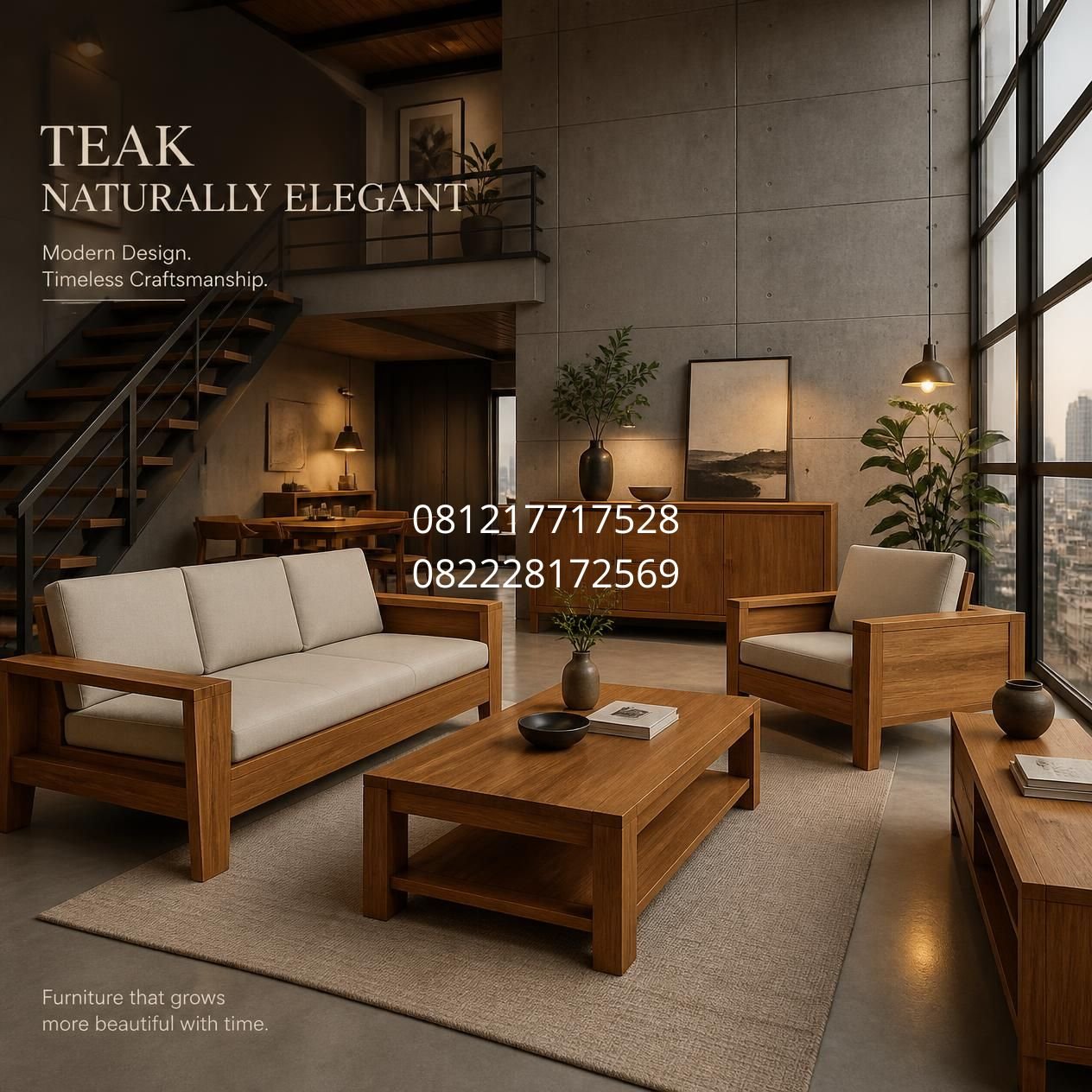 Produk furniture kayu jati