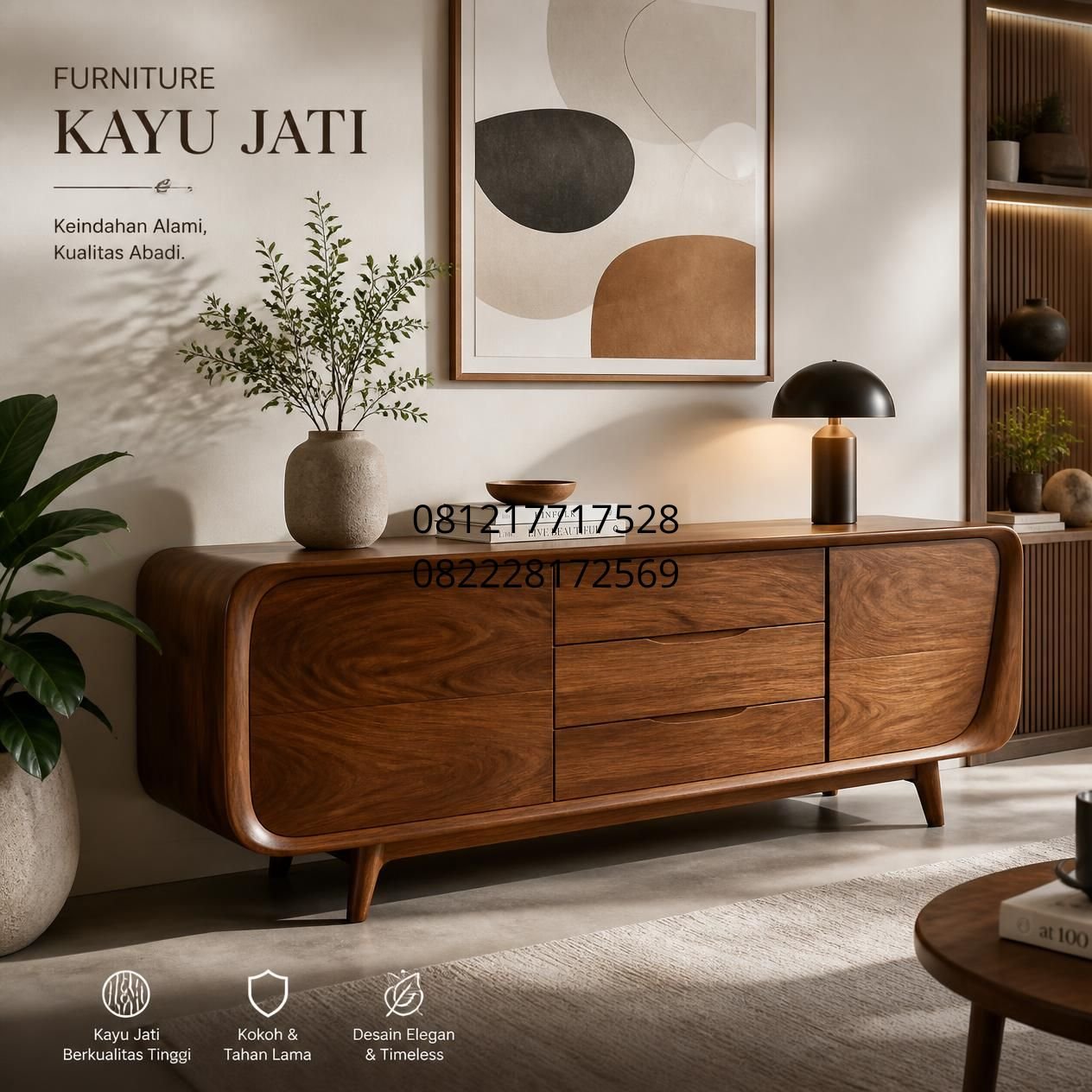 Furniture jati minimalis