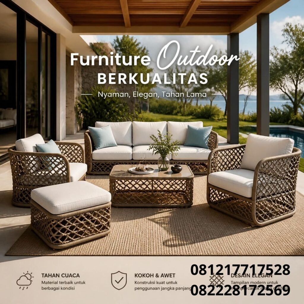 Furniture Outdoor Tahan Cuaca