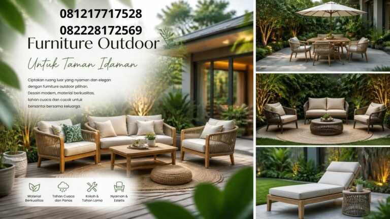 Furniture outdoor untuk taman