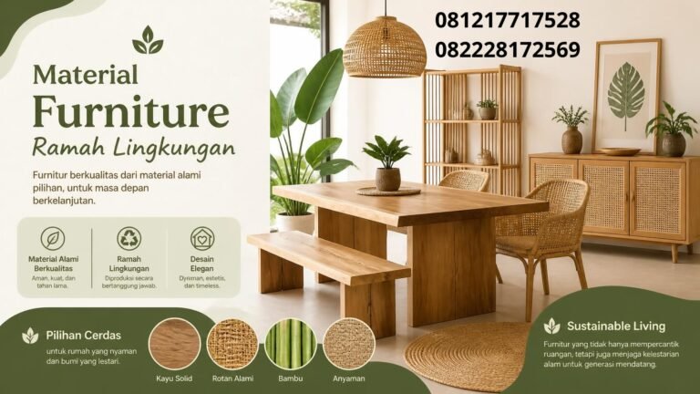 Material Furniture Ramah Lingkungan