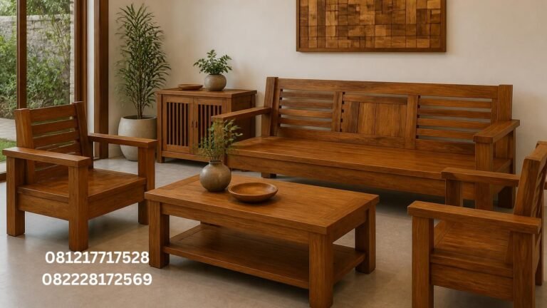 Material furniture kayu jati