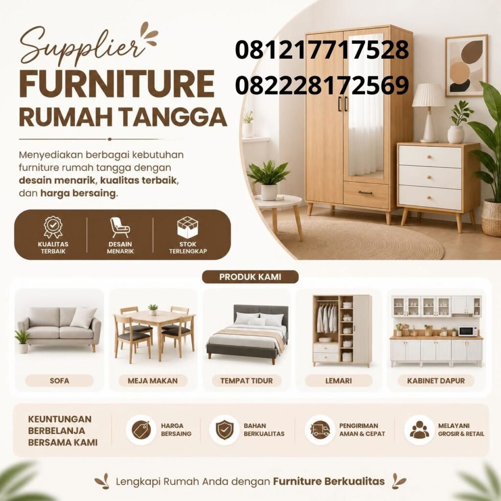 Supplier Furniture Rumah Tangga Custom