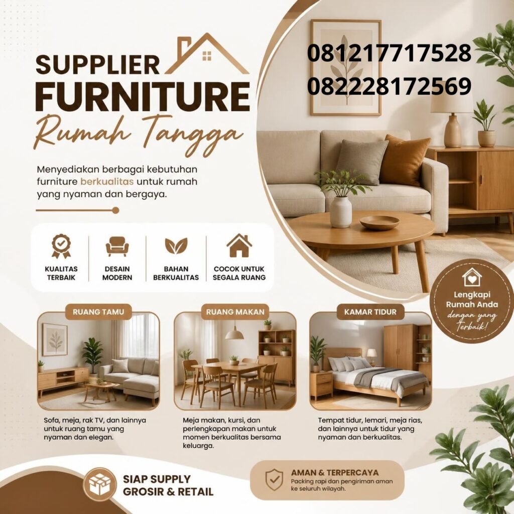 Supplier Furniture Rumah Tangga Indonesia